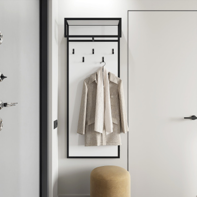 Вешалка для одежды настенная с крючками 